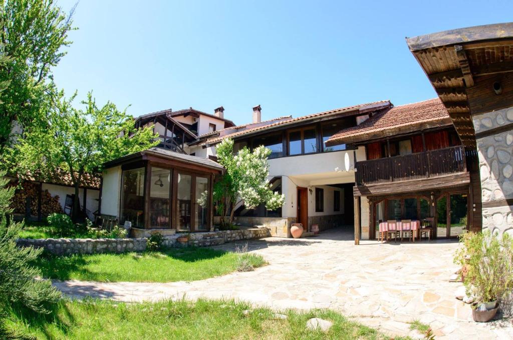 an exterior view of a house at Self Catering Chalet Kulina in Bansko