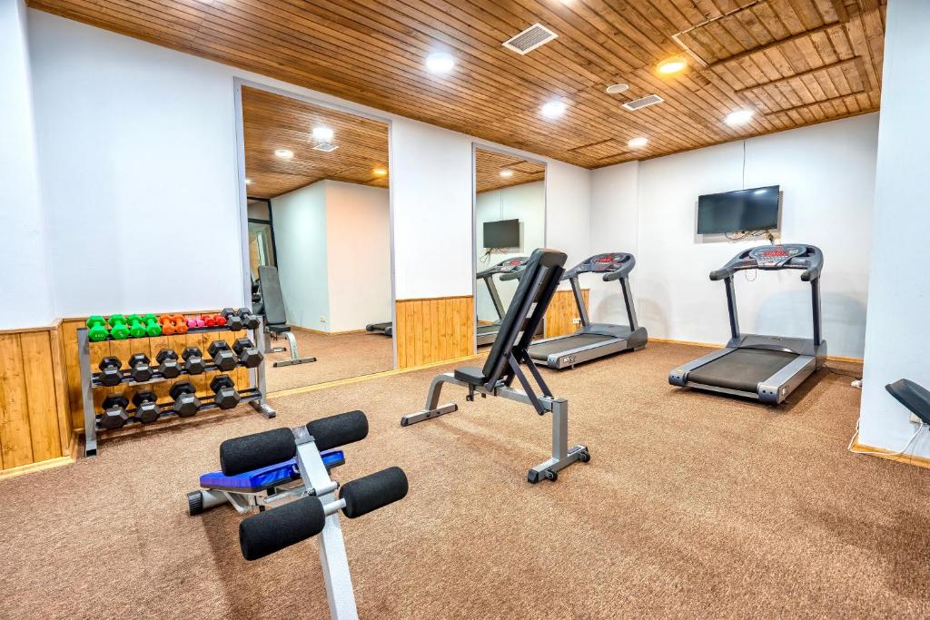 Fitness centrum a/nebo fitness zařízení v ubytování GVC New Gudauri Block-2
