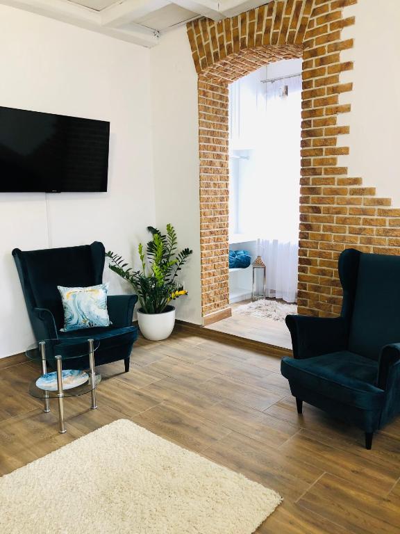 Posedenie v ubytovaní Kaliny Apartamenty wanny z hydromasażem