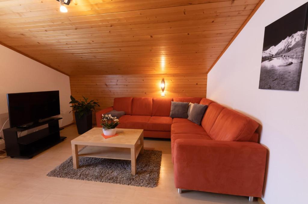Posezení v ubytování Apartments Saasunia