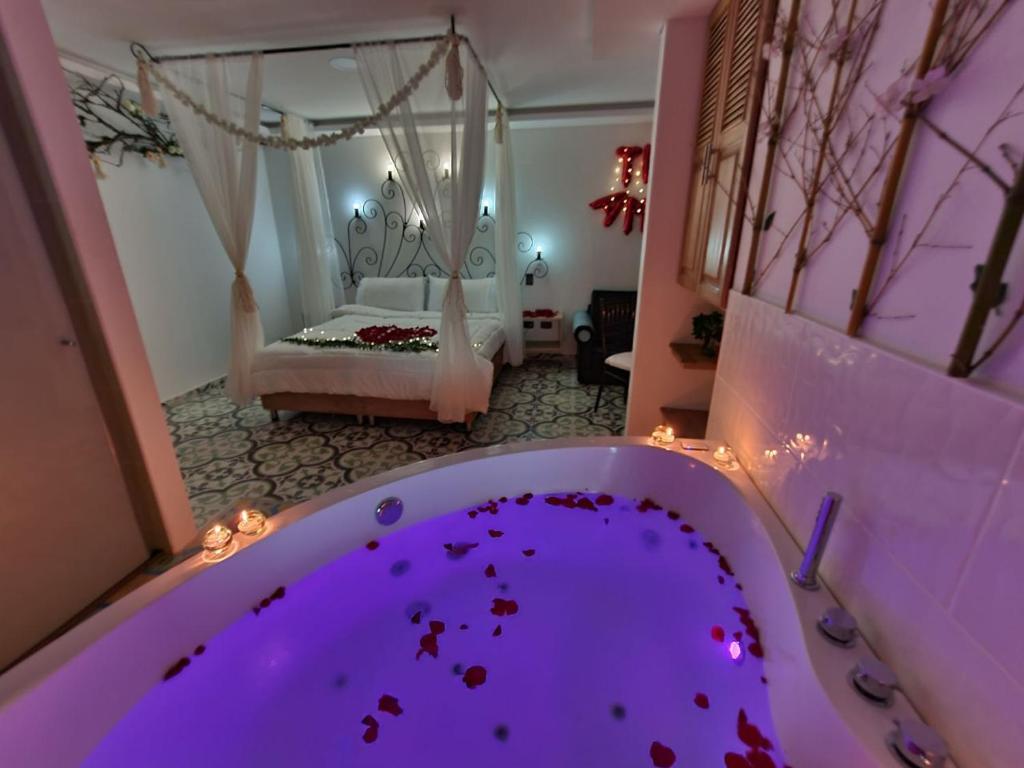 Postel nebo postele na pokoji v ubytování Hotel Bahia Del Faro