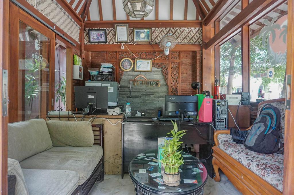 Köök või kööginurk majutusasutuses The Wisma Pulau Merah