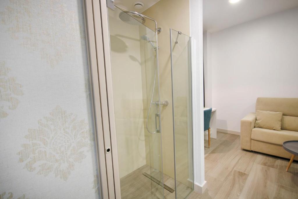 Koupelna v ubytování Hotel Leo