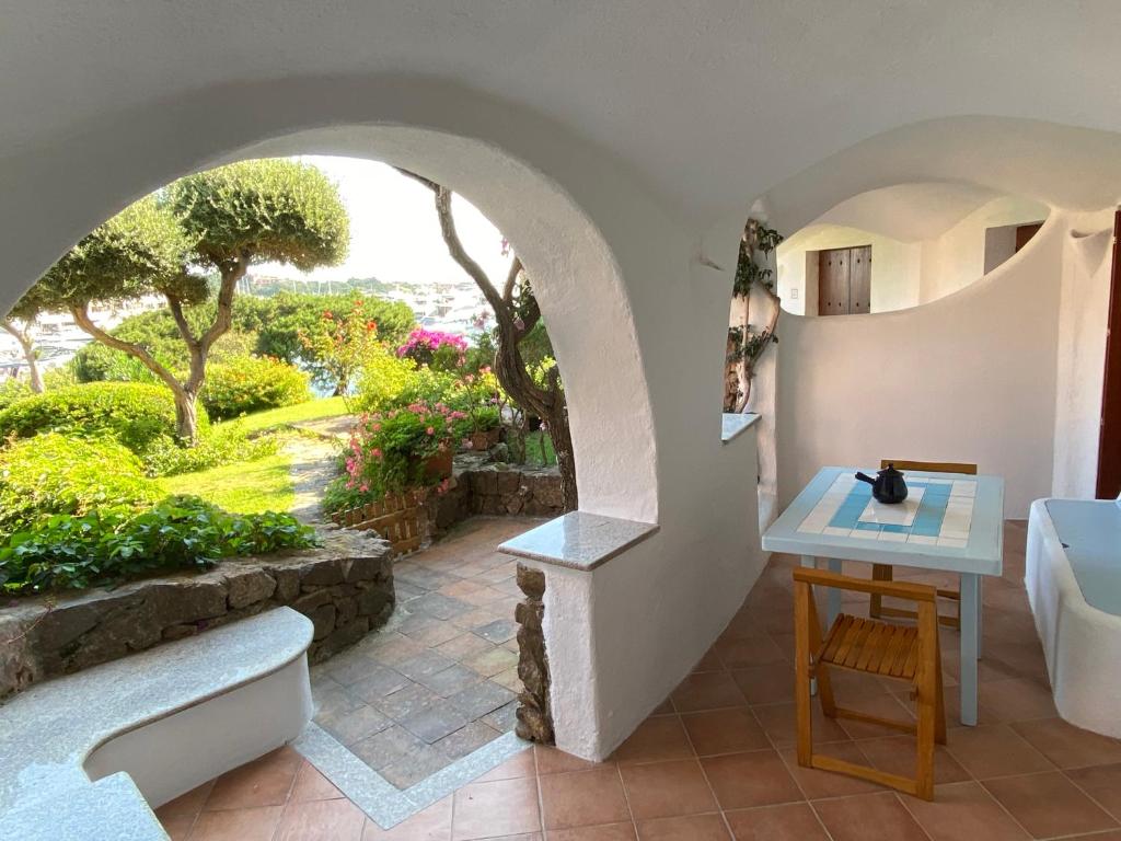 A garden outside La Casa Smeralda
