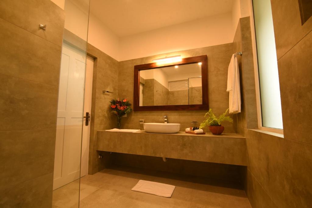 Koupelna v ubytování Tip Top Boutique hotel