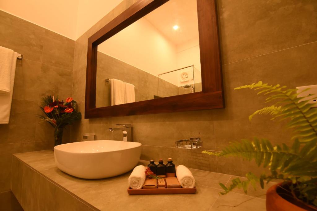 Koupelna v ubytování Tip Top Boutique hotel