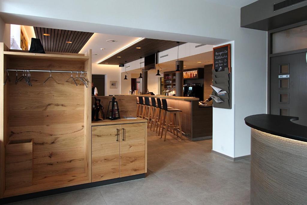 Kuchyň nebo kuchyňský kout v ubytování Hotel Blattnerhof