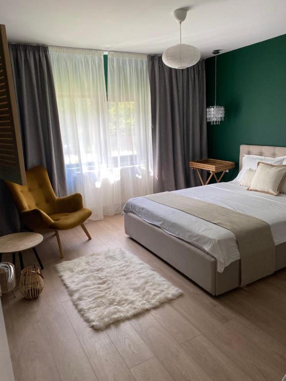 Postel nebo postele na pokoji v ubytování Briza