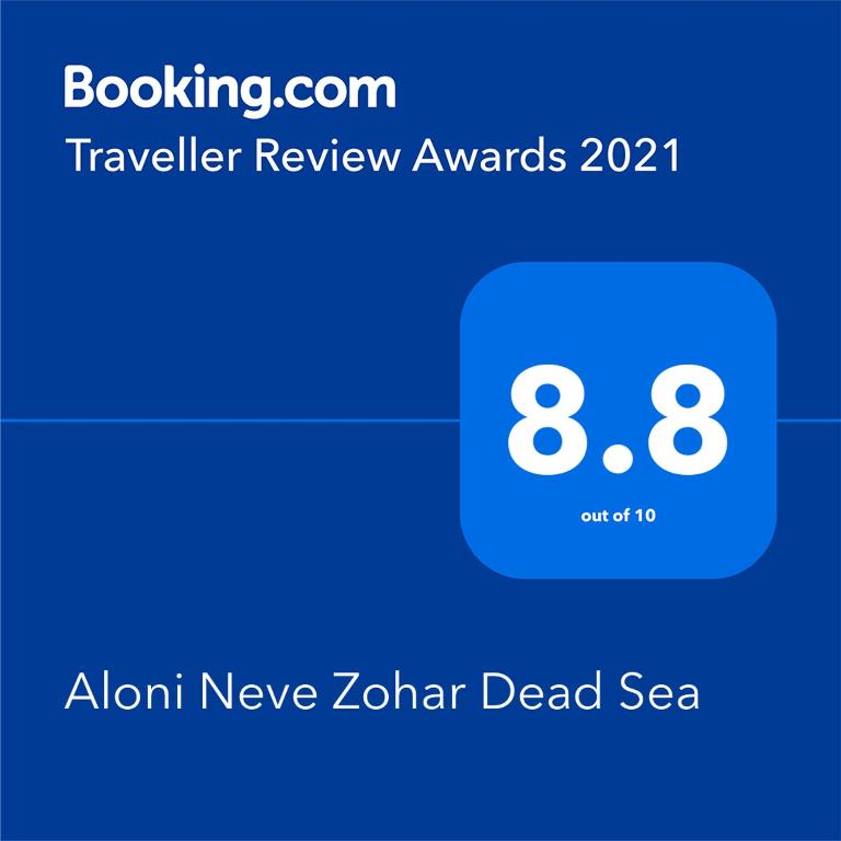 Vottorð, verðlaun, skilti eða annað skjal til sýnis á Aloni - Guest house Dead Sea