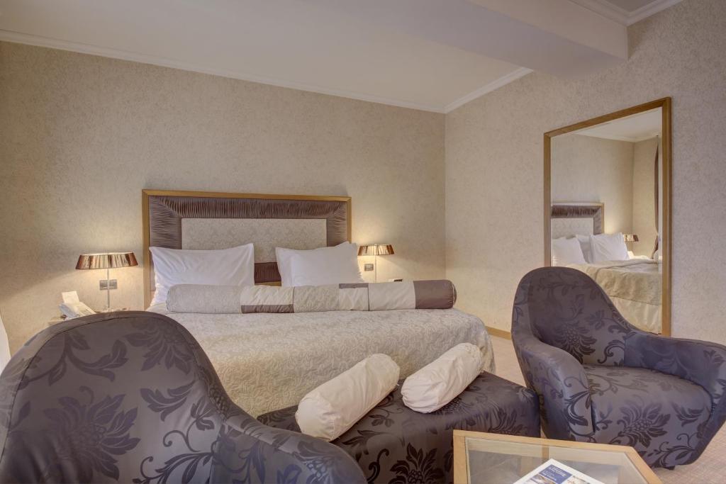 Krevet ili kreveti u jedinici u okviru objekta Hotel Vardar