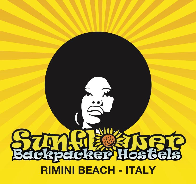 a poster for the nickelodeon nickelodeon rock band rimm beach jelly at Sunflower City Student Hostel & Bar in Rimini