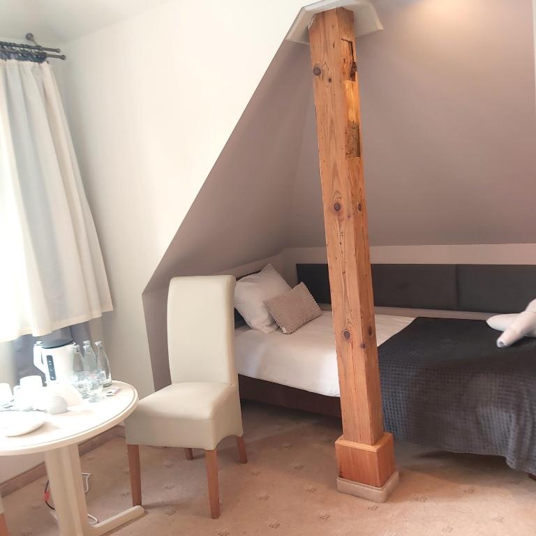Postel nebo postele na pokoji v ubytování Villa Lessing