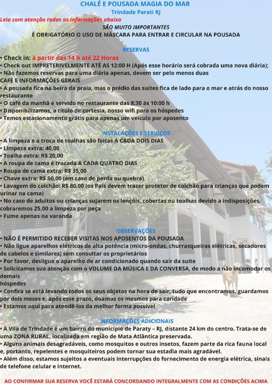  Suítes da Pousada Magia do Mar