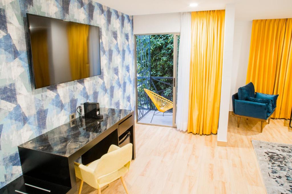 Posezení v ubytování Ramë Hotel Boutique