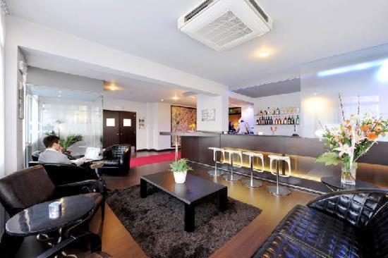 Kuchyň nebo kuchyňský kout v ubytování M14 Hotel & Spa