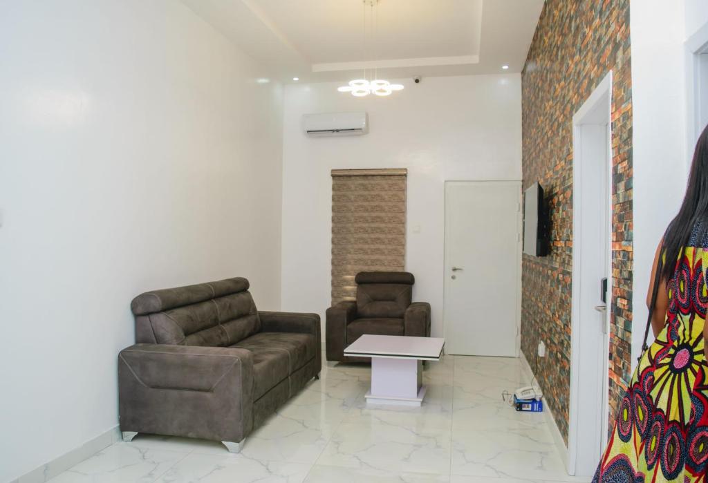 Posezení v ubytování Ocean Park Hotel,Lekki phase 1
