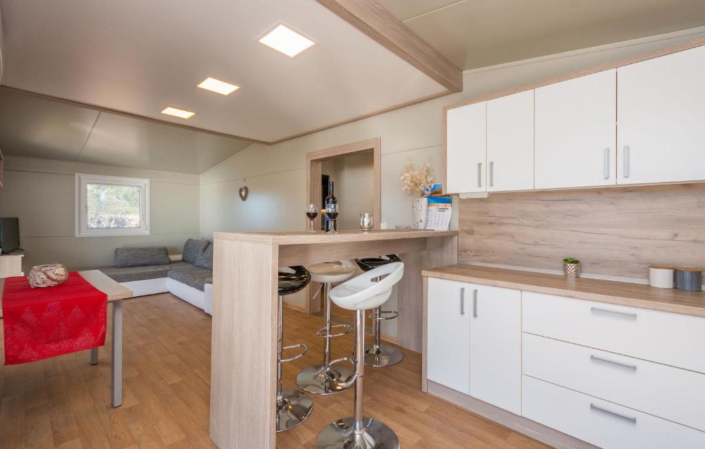 Kuchyň nebo kuchyňský kout v ubytování Mobile home Rock Rose 1