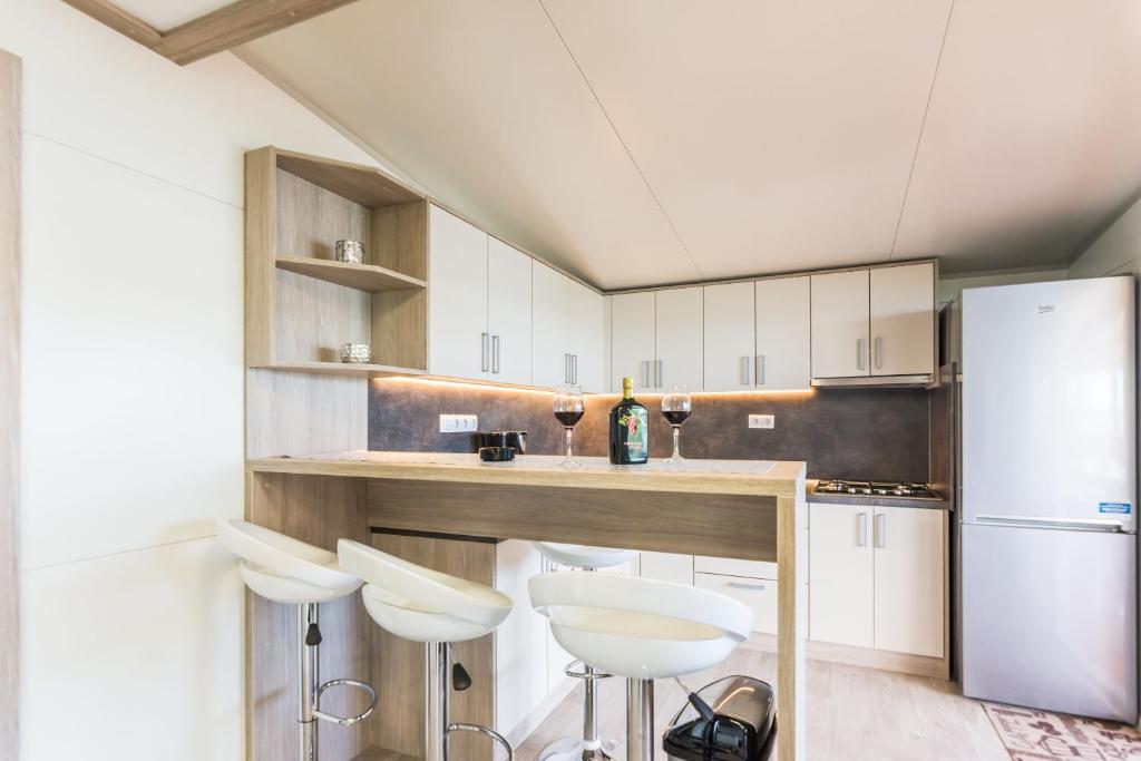 Kuchyň nebo kuchyňský kout v ubytování Mobile home Rock Rose 2