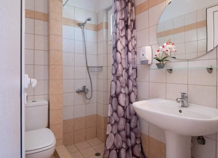 Koupelna v ubytování House Aggeliki