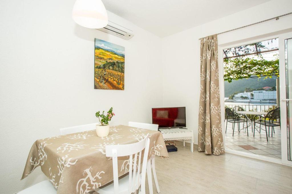 TV a/nebo společenská místnost v ubytování Apartments Robert