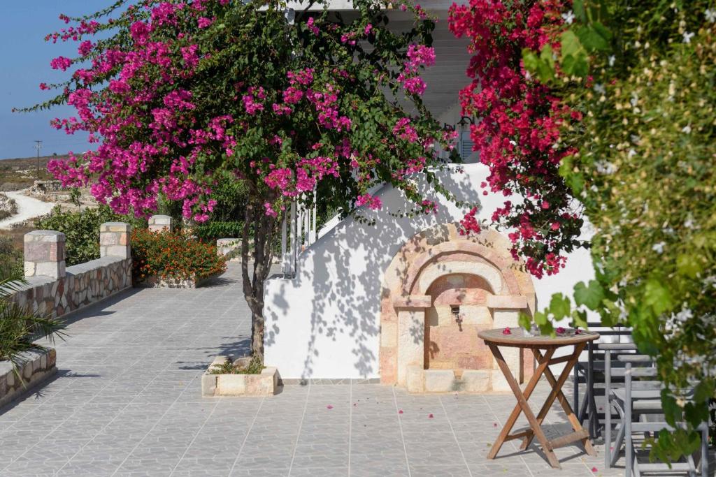 Zahrada ubytování Κalamitsi Rooms & Apartments