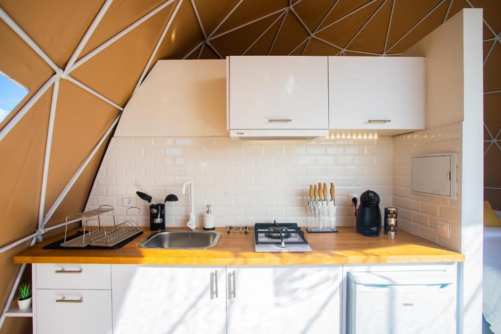 Una cocina o zona de cocina en Eslanzarote Luxurious Eco Dome Experience