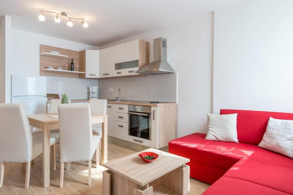 Kuchyň nebo kuchyňský kout v ubytování Apartment Magnolia