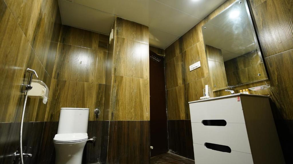 Koupelna v ubytování New Hotel Suhail