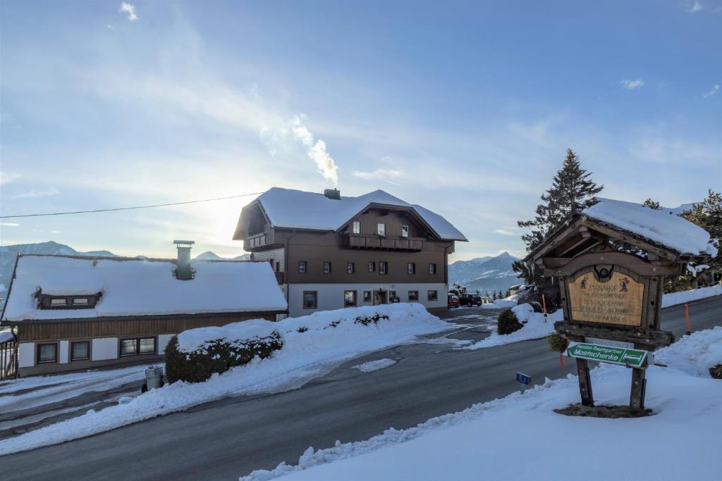 Pension Bauernhof Baumgartner Stanahof v zimě