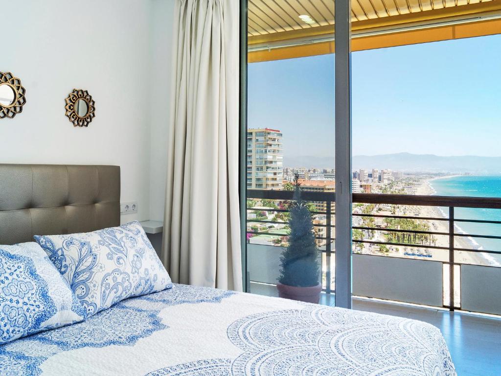 A bed or beds in a room at Apartment Castillo de Santa Clara-2 by Interhome