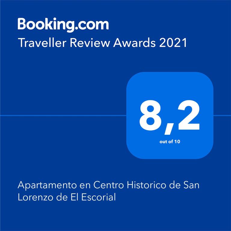 Certifikát, hodnocení, plakát nebo jiný dokument vystavený v ubytování Apartamento en Centro Historico de San Lorenzo de El Escorial