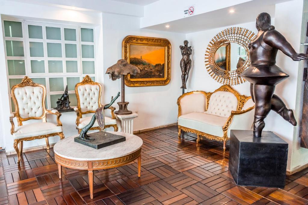 Posezení v ubytování European Life Style Executive Suites