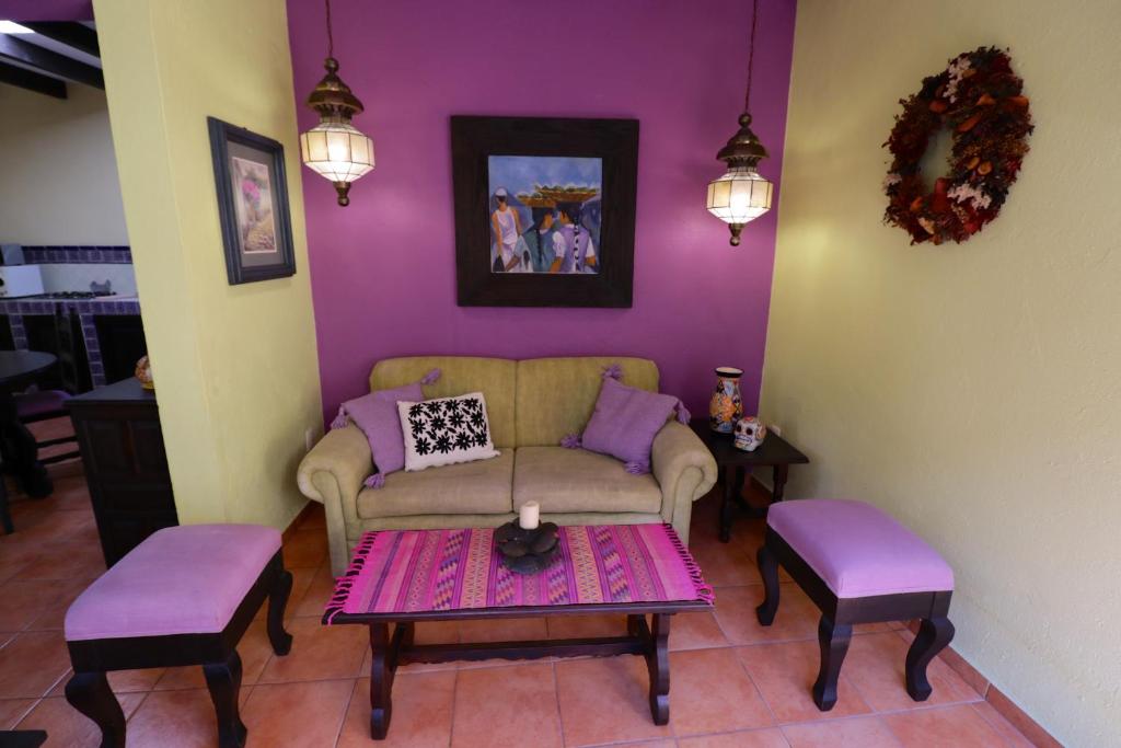Posezení v ubytování Casa Mia Suites
