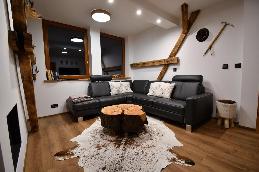 Posezení v ubytování Chalet Apartments Maštal