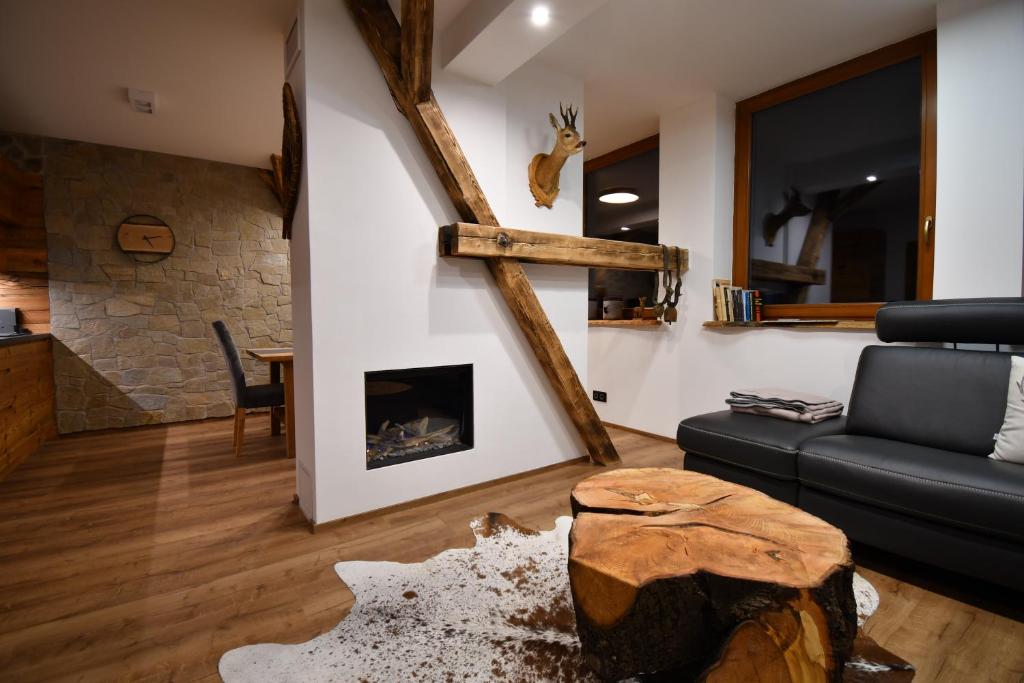 Posezení v ubytování Chalet Apartments Maštal