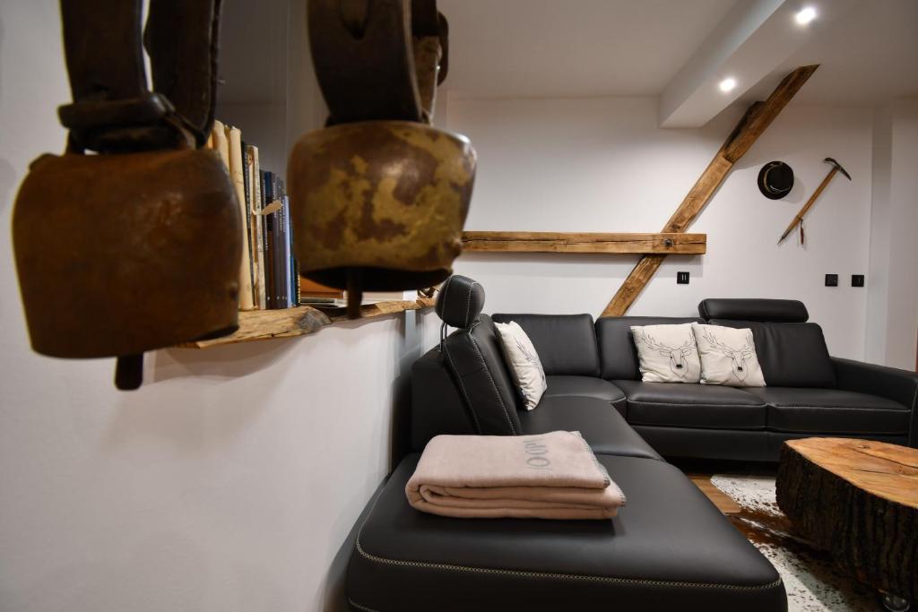 Posezení v ubytování Chalet Apartments Maštal