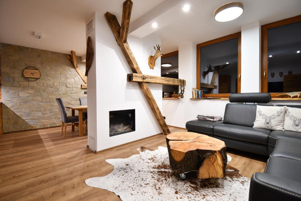 Posezení v ubytování Chalet Apartments Maštal
