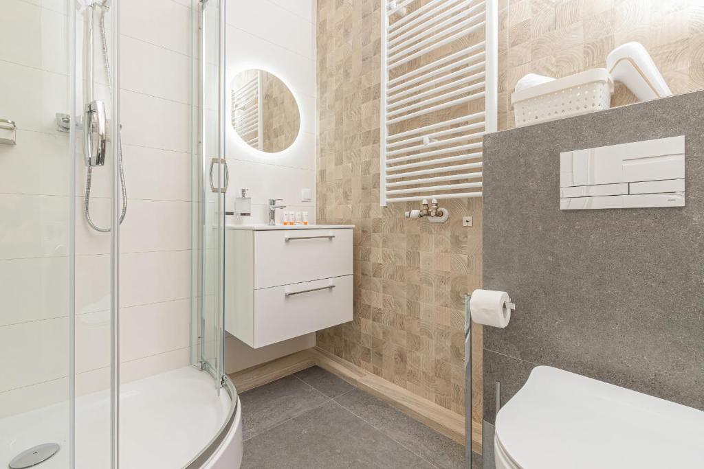 Kúpeľňa v ubytovaní Apartment Awanport Gdynia Żeromskiego by Noclegi Renters