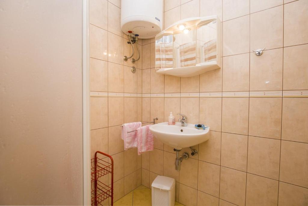 Koupelna v ubytování Rooms Anđela