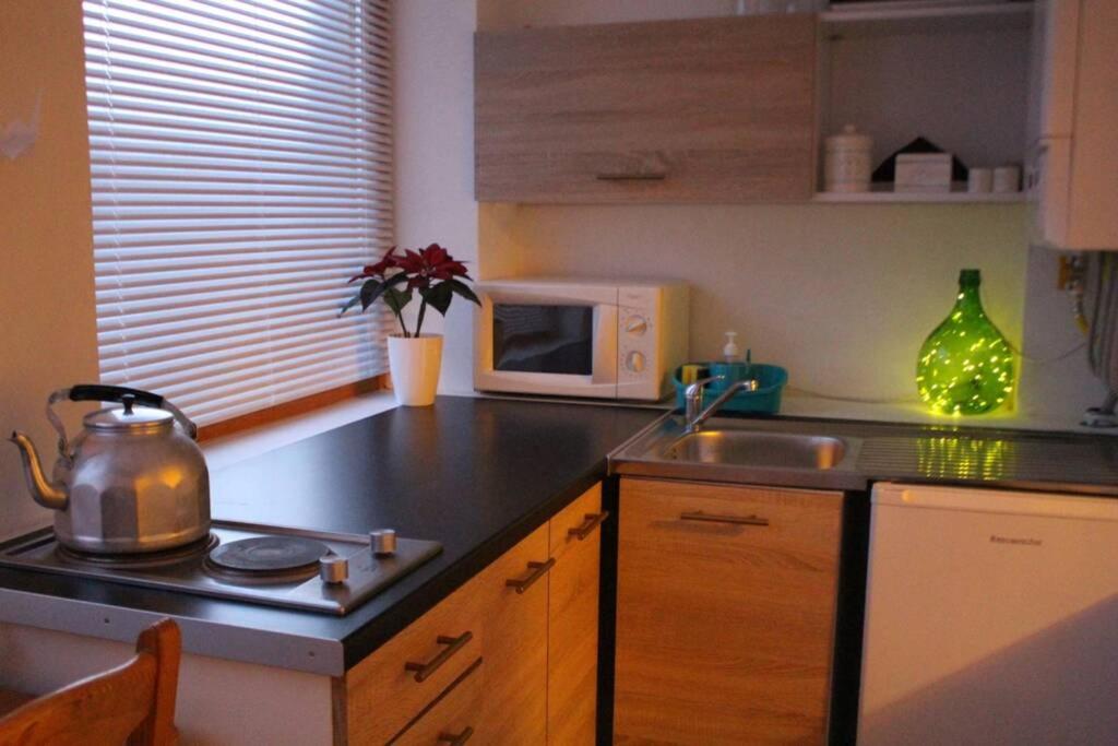 Kuchyňa alebo kuchynka v ubytovaní No°21 Apartman