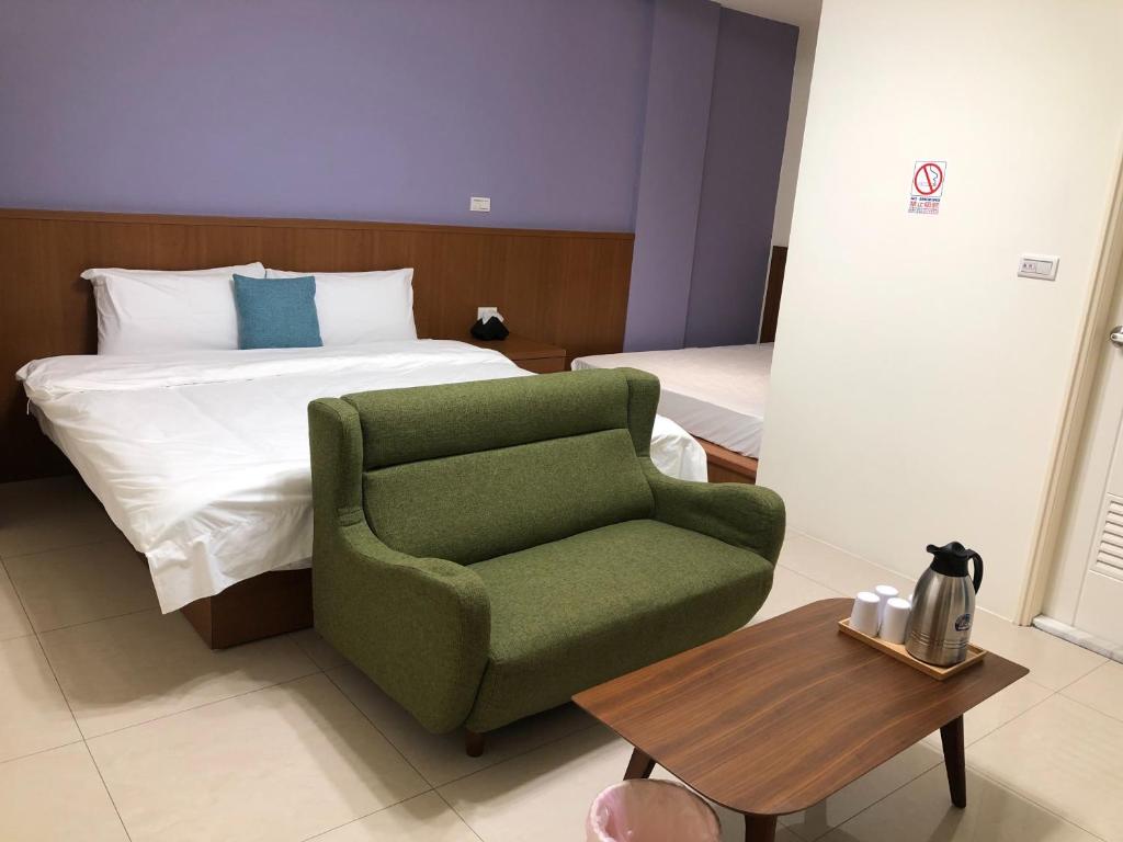 Postel nebo postele na pokoji v ubytování Bear Baby Homestay