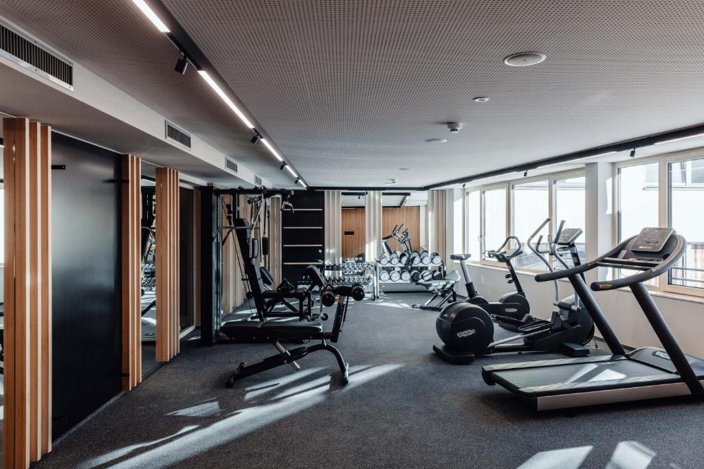 Fitness centrum a/nebo fitness zařízení v ubytování Alpenstern Genießerhotel