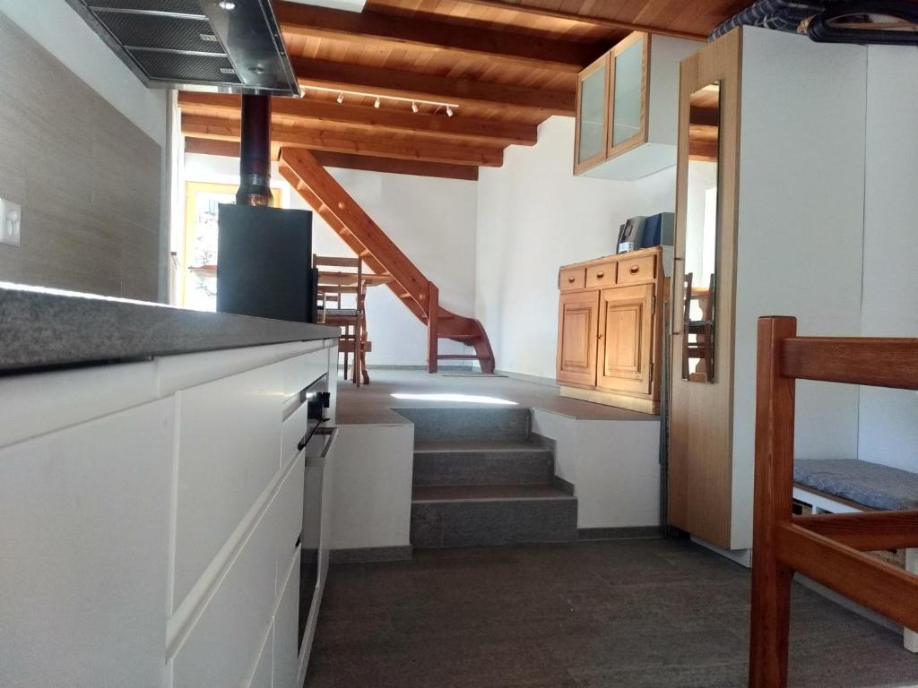 Kuchyň nebo kuchyňský kout v ubytování Rustico "Casa di Sasso"