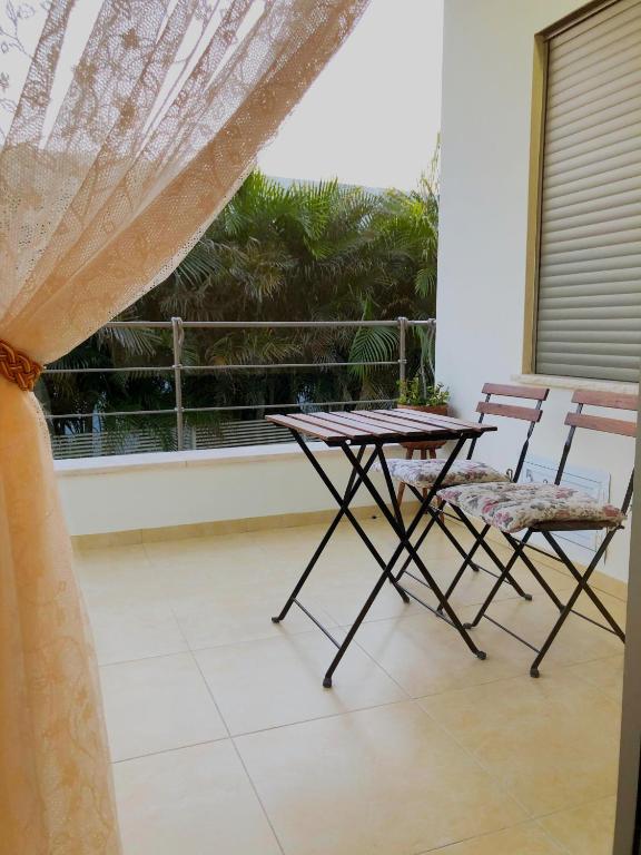 Balkón nebo terasa v ubytování Kinneret View