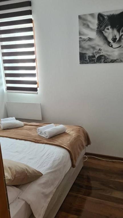 Katil atau katil-katil dalam bilik di Zlatar Apartman br 16