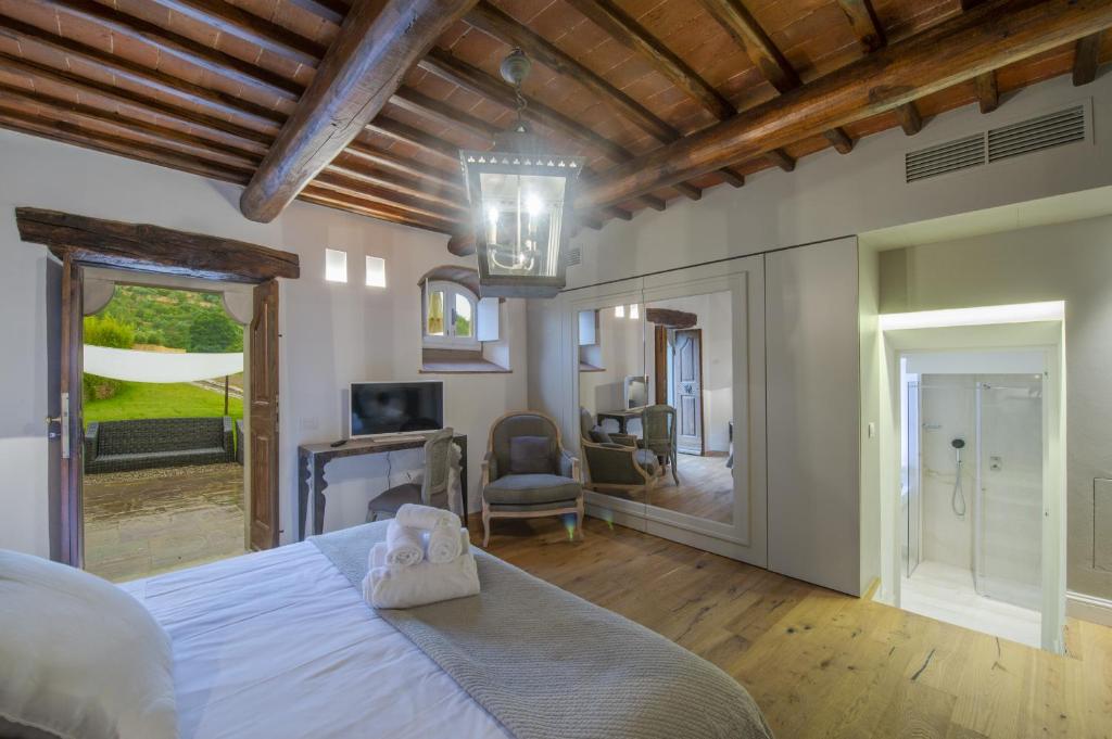 Posteľ alebo postele v izbe v ubytovaní Villa il Vigneto - Homelike Villas