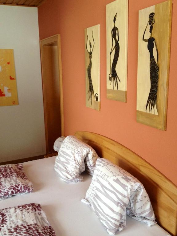 Postel nebo postele na pokoji v ubytování Ferienwohnungen Pernull
