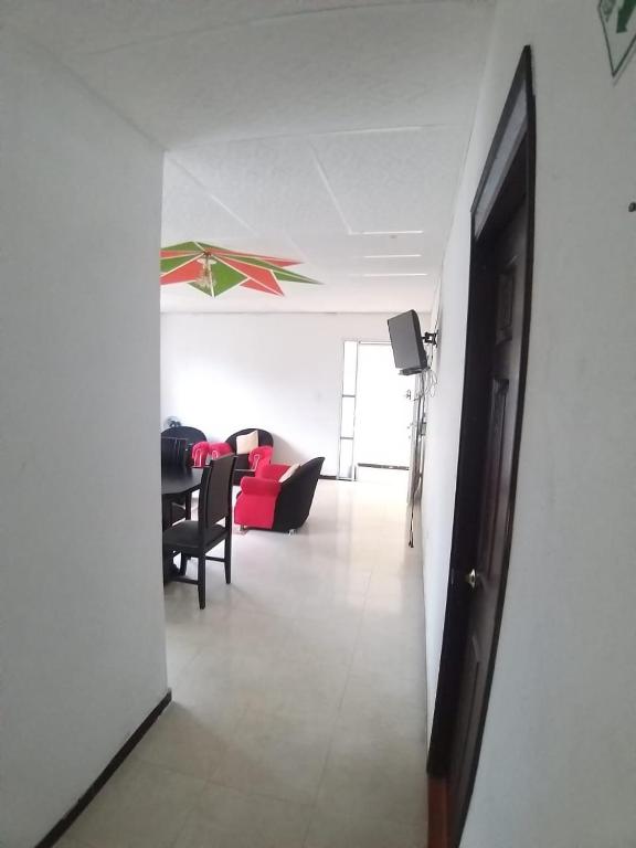 Posezení v ubytování La Morena Hospedaje