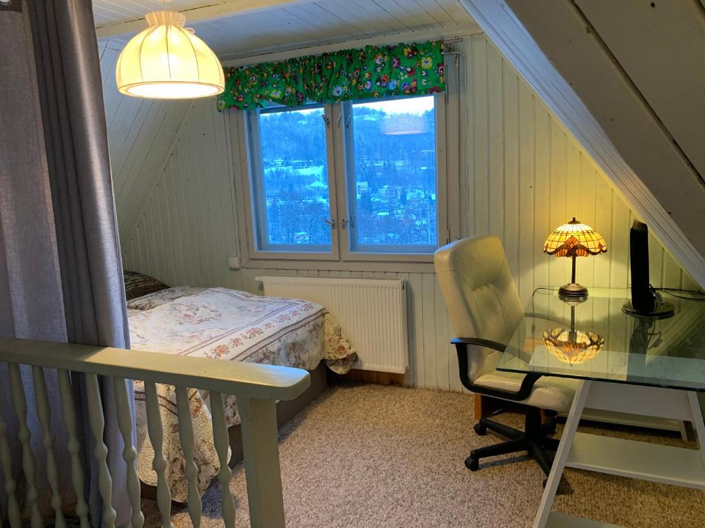 Postel nebo postele na pokoji v ubytování Sosnowy Zakatek