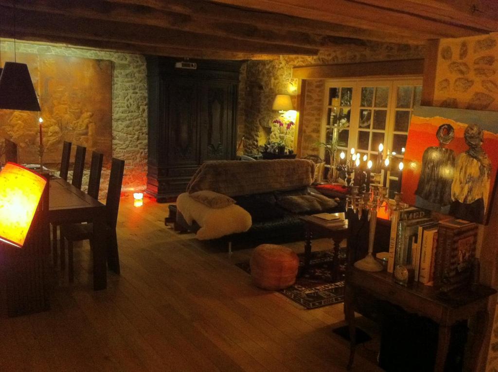 Posezení v ubytování Manoir de La Rogerais & SPA